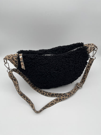 Bauchtasche Teddy in Schwarz/Leo Artikel 6652