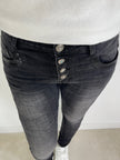 Jeans mit Pailletten in Schwarz Artikel 5366