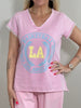 T-Shirt mit Druck in versch. Farben Artikel 5909