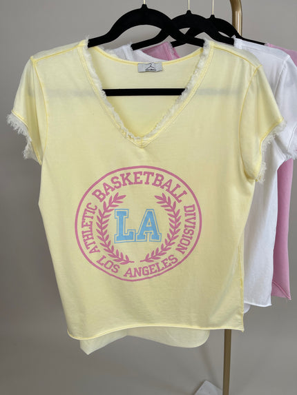 T-Shirt mit Druck in versch. Farben Artikel 5909