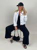 Jumpsuit Wickeloptik in Schwarz