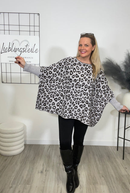 Pullover Leo in Grau/Schwarz Art. 6671