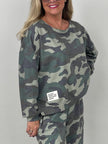 Sweatshirt Camouflage in Khakitönen