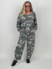 Sweatshirt Camouflage in Khakitönen