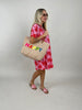 Kleid Palm Beach in Rosa/Rot