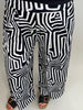 Marlene Hose gemustert in Schwarz/Offwhite Artikel 5932