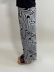 Marlene Hose gemustert in Schwarz/Offwhite Artikel 5932
