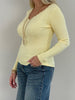 Langarmshirt Uni gerippt in versch. Farben Art. 6294