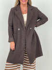 Trenchcoat Bouclé in Mokka