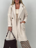 Trenchcoat Bouclé in Beige