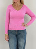 Langarmshirt Uni gerippt in versch. Farben Art. 6294