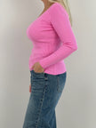 Langarmshirt Uni gerippt in versch. Farben Art. 6294