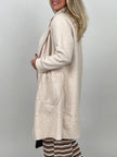Trenchcoat Bouclé in Beige