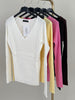 Langarmshirt Uni gerippt in versch. Farben Art. 6294