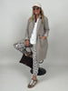 Trenchcoat Bouclé in Taupe