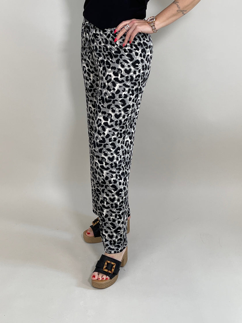 Marlene Hose Kofferstoff Leo in Grau/Schwarz Artikel 5955