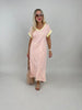 Shirtkleid Leo in Gelb/Rosa