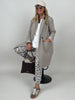 Trenchcoat Bouclé in Taupe