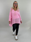 Pullover Soft vorne kürzer in versch. Farben Artikel 5481