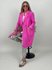 Trenchcoat Bouclé in Pink