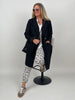 Trenchcoat Bouclé in Schwarz