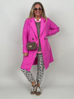 Trenchcoat Bouclé in Pink