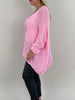 Pullover Soft vorne kürzer in versch. Farben Artikel 5481