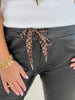 Jogpants Lederoptik Leokordel in Schwarz Artikel 6290