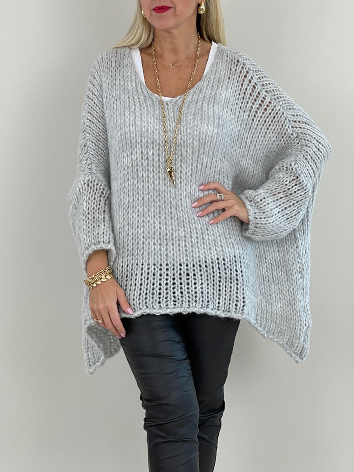 Pullover Soft vorne kürzer in versch. Farben Artikel 5481