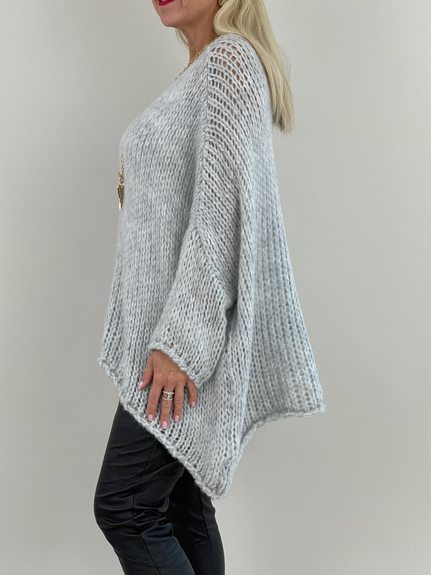 Pullover Soft vorne kürzer in versch. Farben Artikel 5481