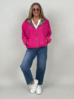 Wendejacke mit Leo-Design in Pink