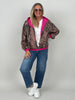 Wendejacke mit Leo-Design in Pink