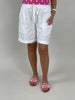 Shorts mit weitem Bein in Weiß