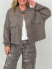 Cardigan mit Taschen in Taupe