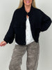 Cardigan mit Taschen in Schwarz