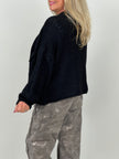 Cardigan mit Taschen in Schwarz