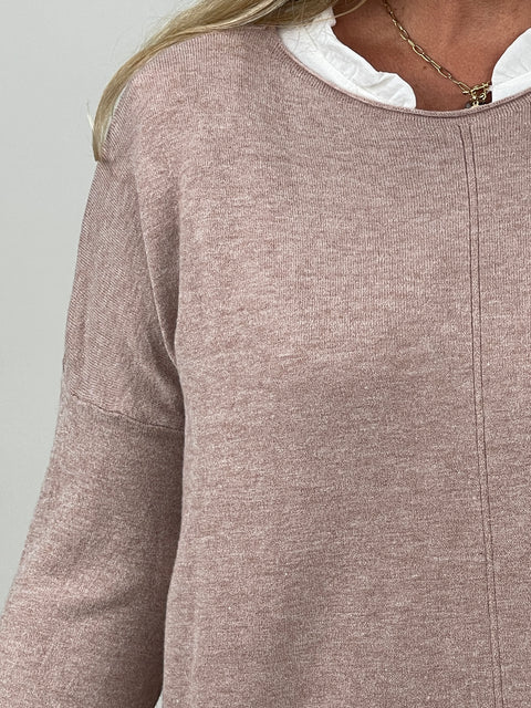 Pullover Feinstrick Uni in versch. Farben
