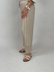 Plissee-Hose in Beige