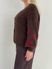 Cardigan Herzen in Mokka Artikel 6305