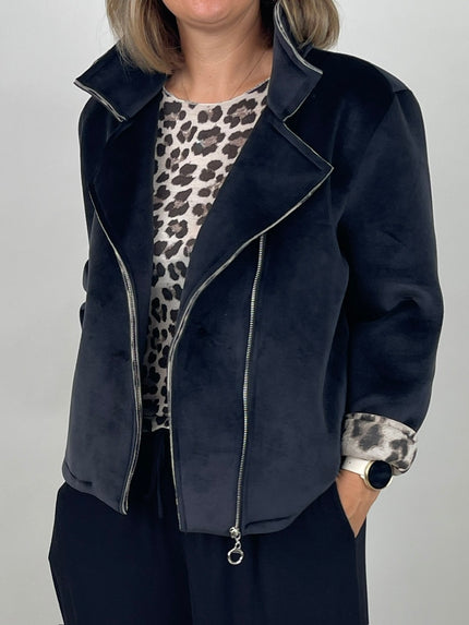 Scuba Jacke in Schwarz