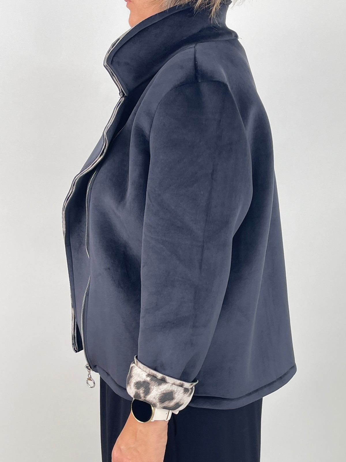 Scuba Jacke in Schwarz