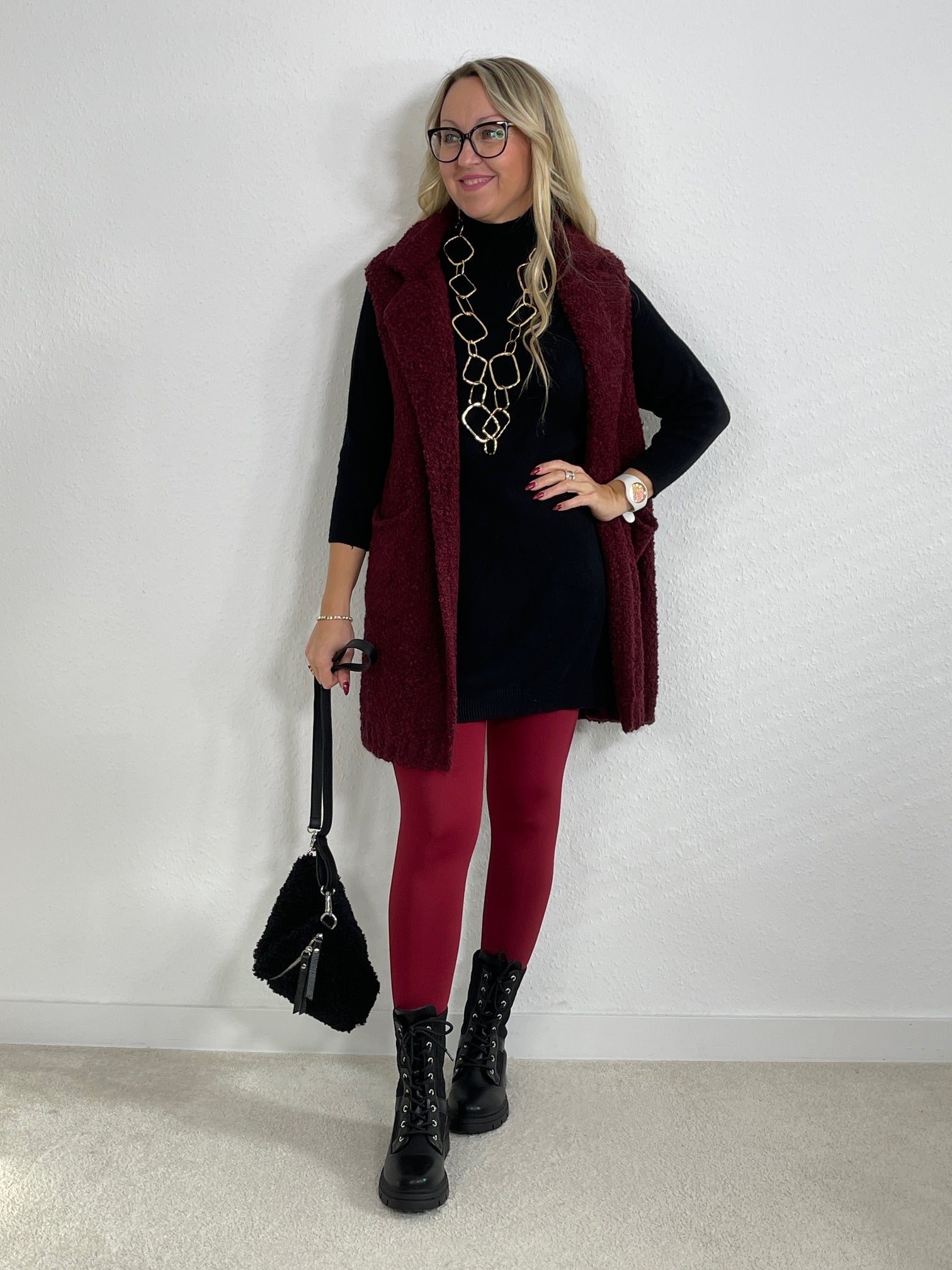 Leggings in Bordeaux Artikel 5416