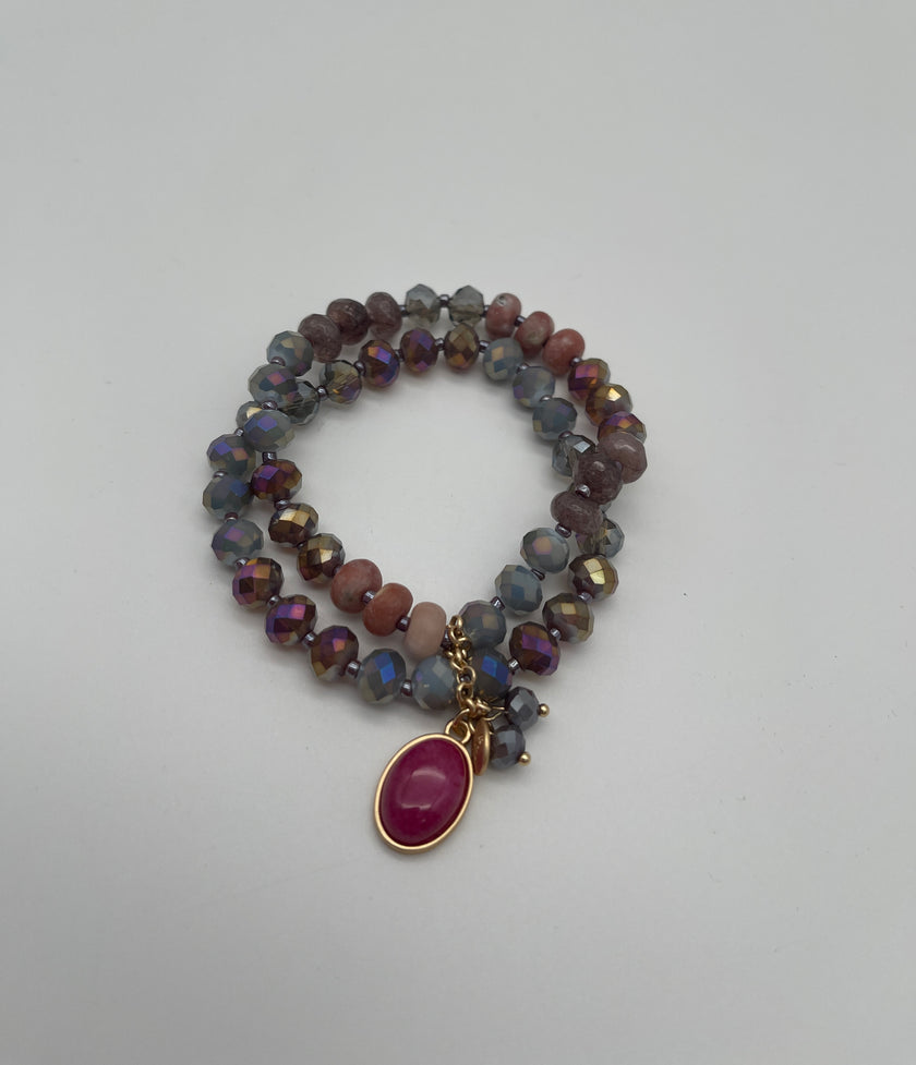 Armband 2in1 Rot