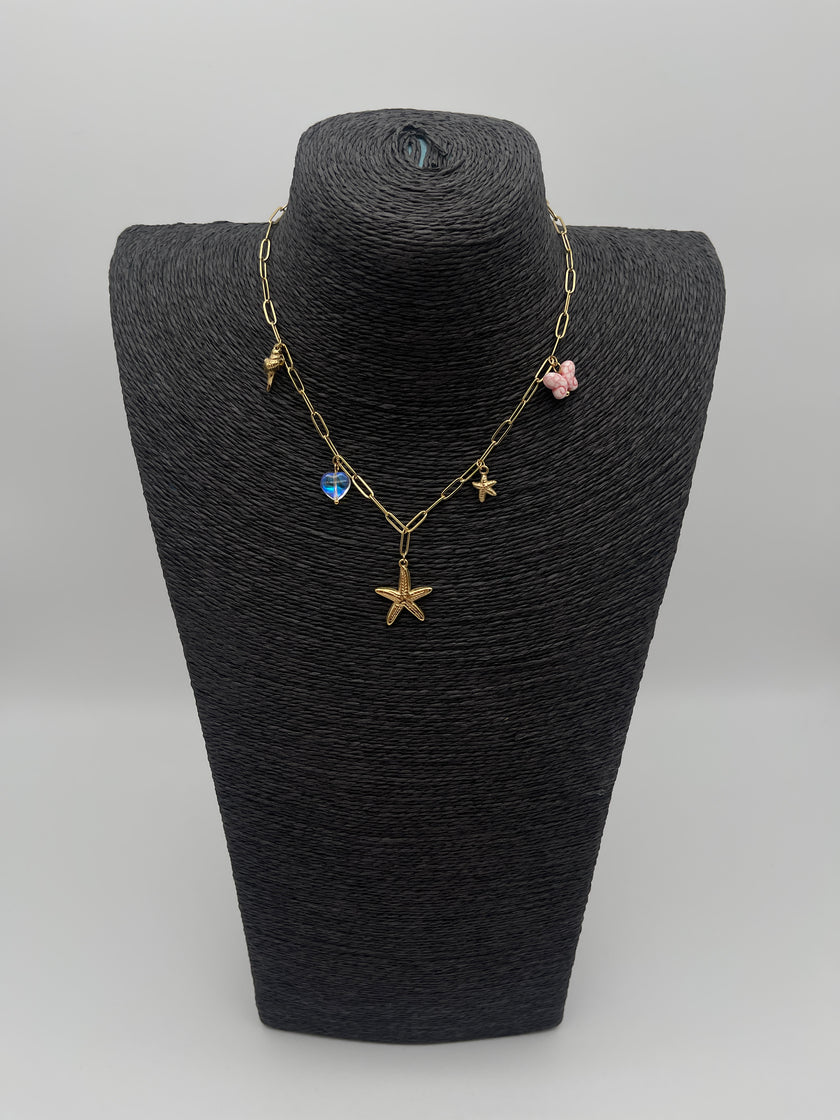 Kette Seestern klein Gold