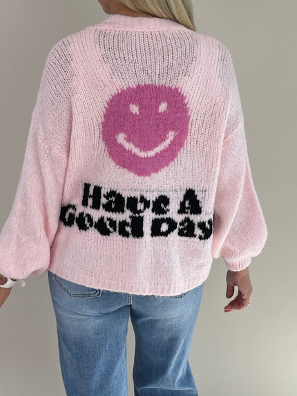Cardigan Smiley in Rosa Artikel 6308