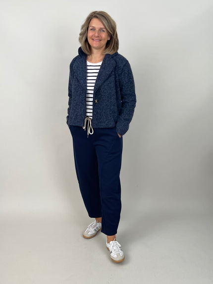 Jogpants Ballon-Schnitt in Marine