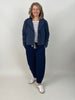 Kuschelige Blazerjacke in Marine