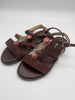 Sandalen mit Steinen in Mokka