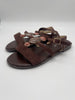 Sandalen mit Steinen in Mokka