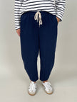 Jogpants Ballon-Schnitt in Marine